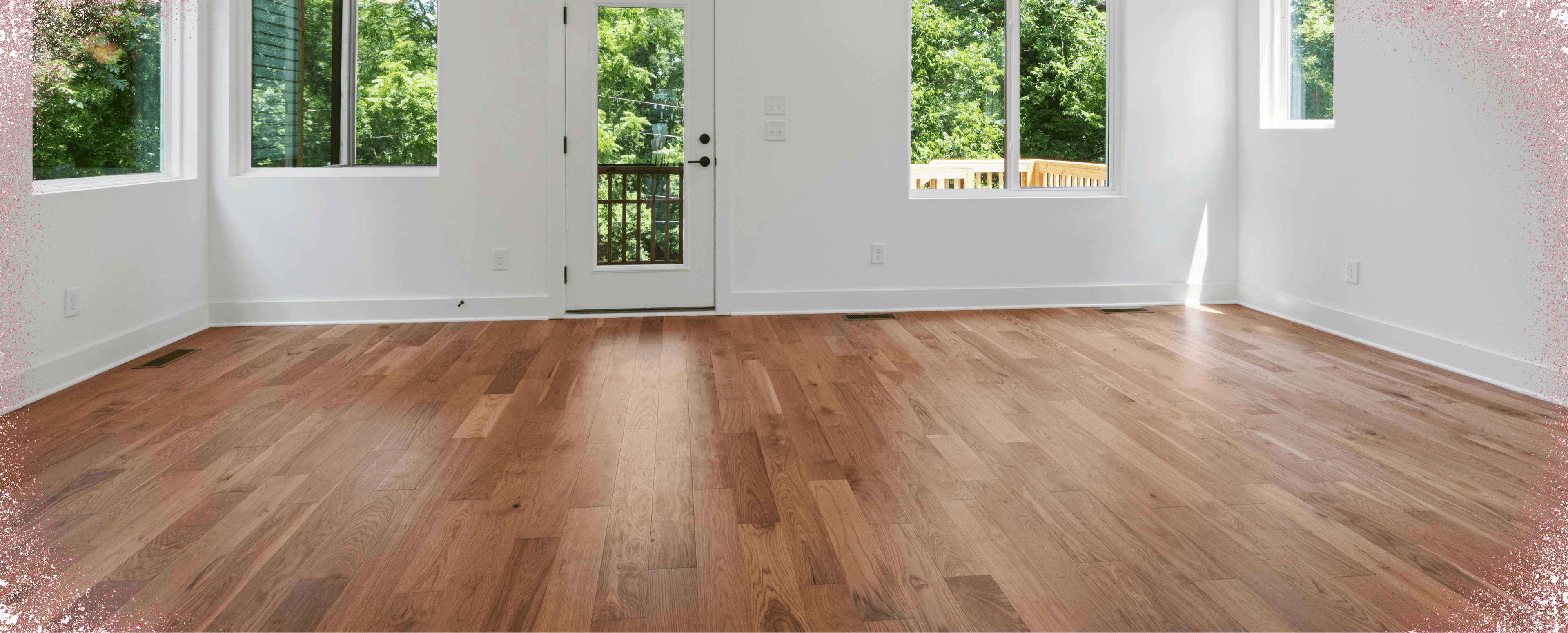 Modern timber flooring interior